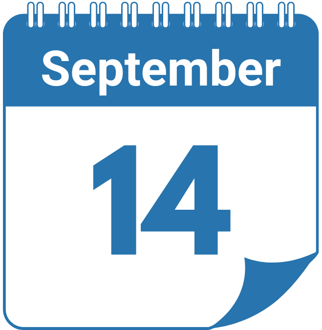 Calendar entry showing September 14