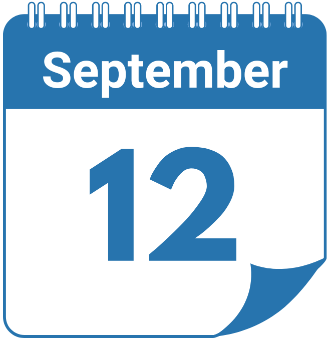 Calendar entry showing September 12