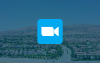 aliso canyon community houses with blue overlay and zoom icon